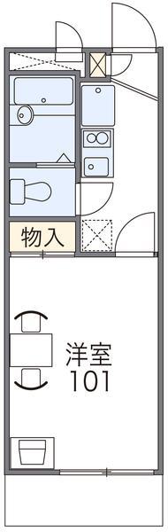 レオパレスSKYCOURT(1K/3階)の間取り写真