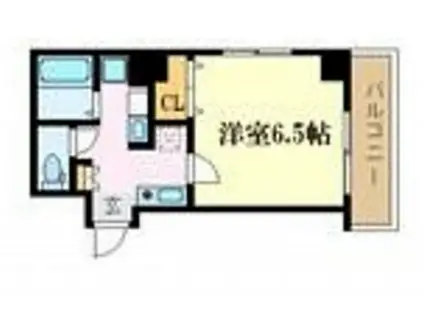 みおつくし堂島(1K/9階)の間取り写真