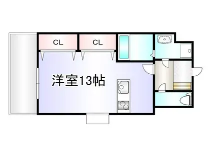 ウィークス・ステラ(ワンルーム/6階)の間取り写真