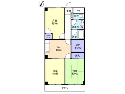 スミィード(3SDK/1階)の間取り写真