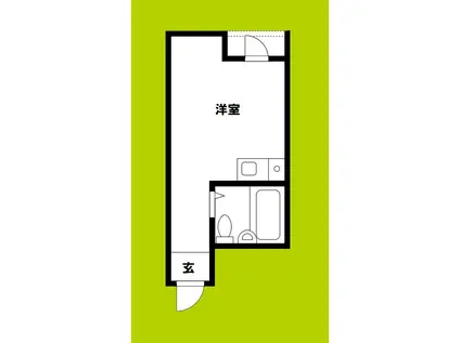 マンション・イン瓦屋町パートI(ワンルーム/6階)の間取り写真
