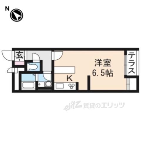 レオネクスト玉水(1K/1階)の間取り写真