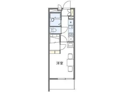 レオパレスCHI YO(1K/2階)の間取り写真