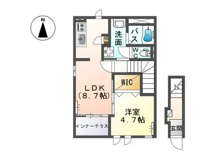 ドリーム シーティー(1LDK/2階)の間取り写真
