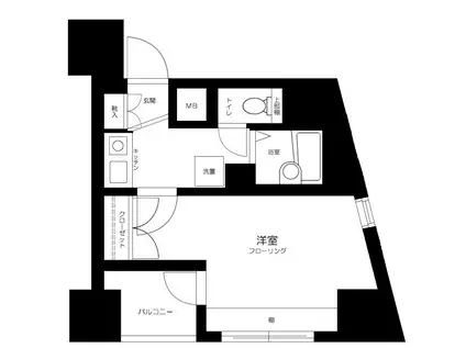 サンテミリオン東日本橋駅前(1K/8階)の間取り写真