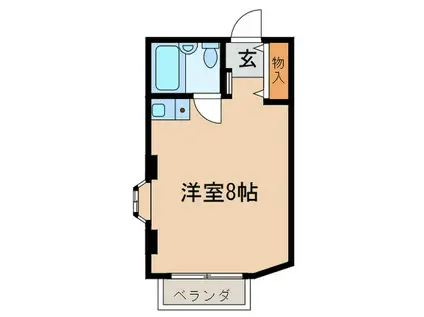 サンスリー本町(ワンルーム/2階)の間取り写真