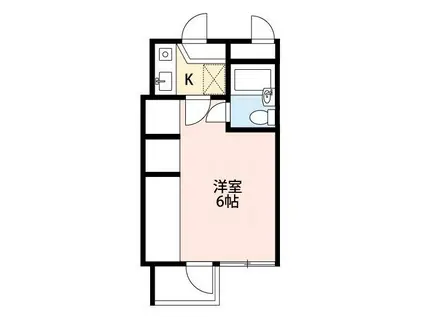 アルファ所沢(1K/3階)の間取り写真
