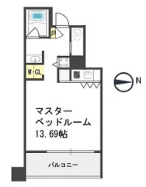 ザ タワー大阪レジデンス(ワンルーム/7階)の間取り写真