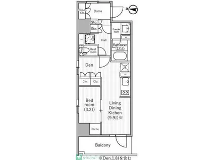 NIDO MINOWA(1LDK/4階)の間取り写真