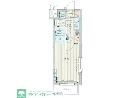 ルーブル新宿西落合七番館(1K/1階)の間取り写真