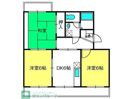 エスペランサふじみ野(3DK/3階)の間取り写真