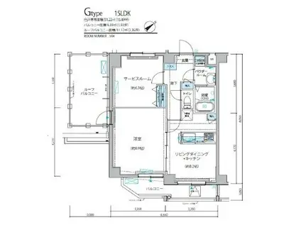 ARCOBALENO KAMEIDOII(1SLDK/5階)の間取り写真