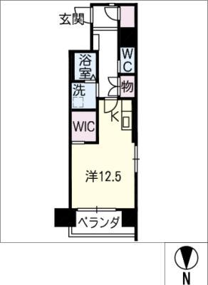 フォレスト.N(ワンルーム/8階)の間取り写真