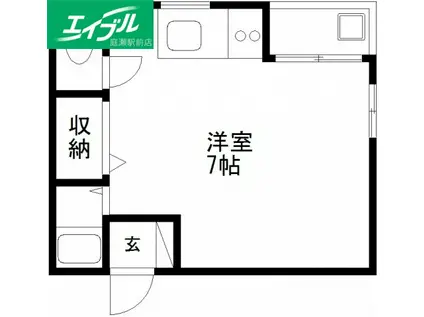 フレンチェ門田屋敷(ワンルーム/1階)の間取り写真