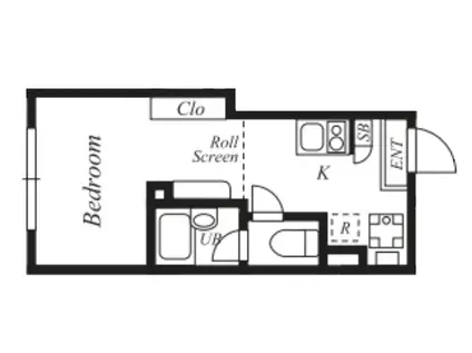 プラチナフォルム板橋本町I(ワンルーム/1階)の間取り写真