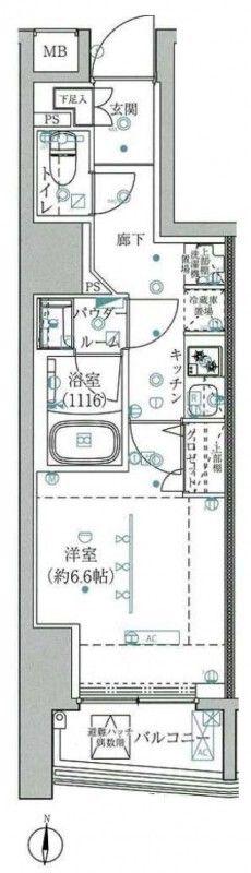 ARTESSIMO CORSO(1K/4階)の間取り写真