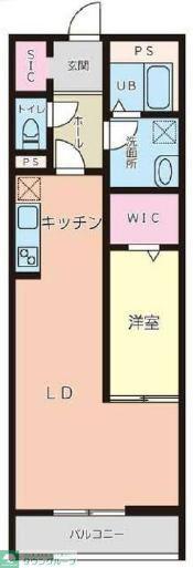 リーブルファイン成城学園前(1LDK/3階)の間取り写真