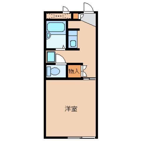 レオパレスNISHIGAI(1K/2階)の間取り写真