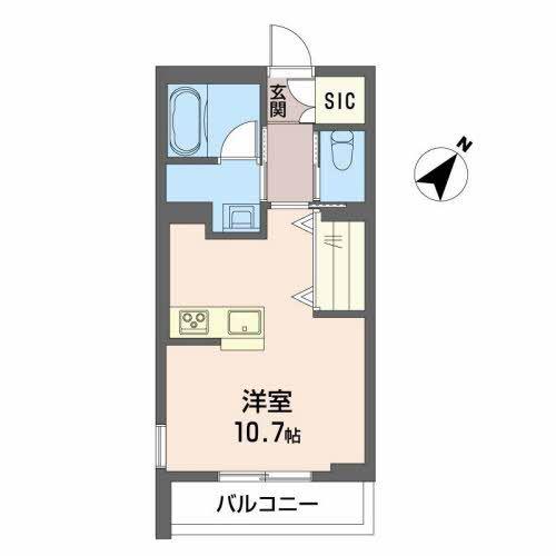 シャーメゾンフェリス(ワンルーム/1階)の間取り写真