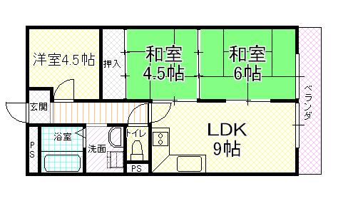 UTOPIA KASHIWARA(3LDK/8階)の間取り写真