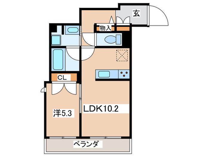 プリオーレ鎌倉(1LDK/3階)の間取り写真