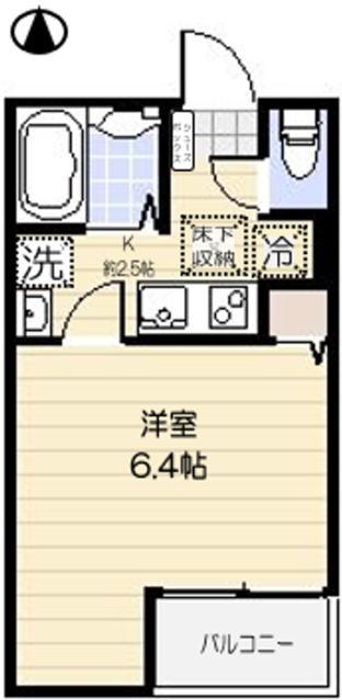 GRACE FLORA 21(1K/1階)の間取り写真
