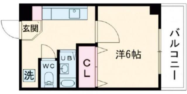 GM IWADE(1K/2階)の間取り写真