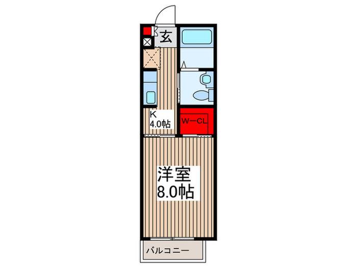 セフィラ(1K/2階)の間取り写真