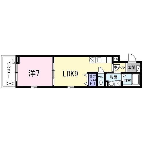 CASA SERENO 室町(1LDK/2階)の間取り写真