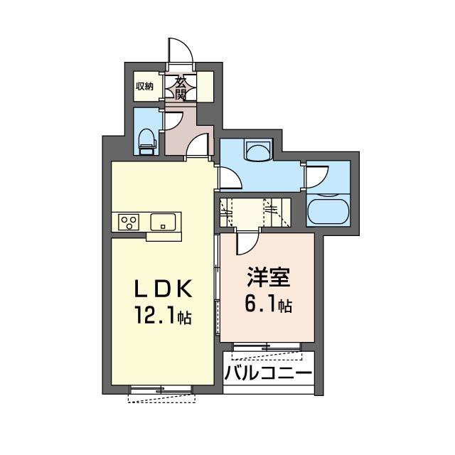 TERRA HOUSE 武蔵野(1LDK/2階)の間取り写真