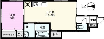 MK FELIZ(1LDK/1階)の間取り写真