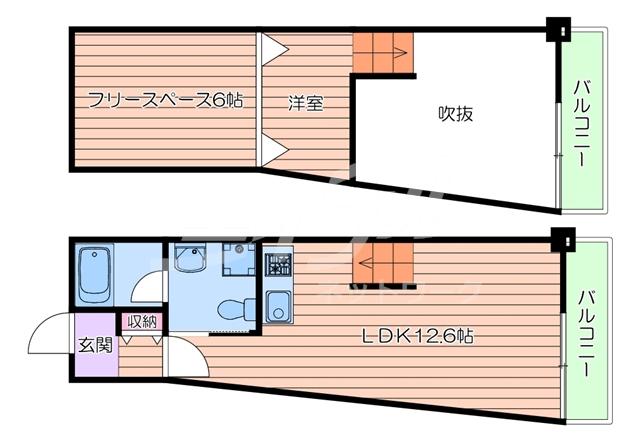 STADION(1SLDK/3階)の間取り写真