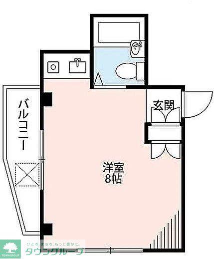 林ビル(ワンルーム/4階)の間取り写真