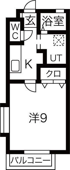 リベルタ(1K/1階)の間取り写真