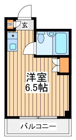 モア府中(ワンルーム/3階)の間取り写真