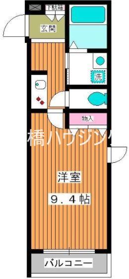 GRAN SOLEIL(1K/2階)の間取り写真