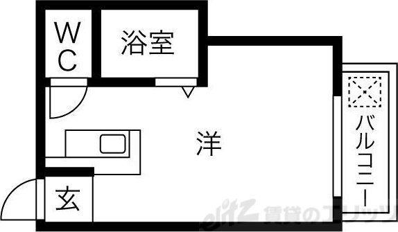 イーズマンションV(ワンルーム/2階)の間取り写真