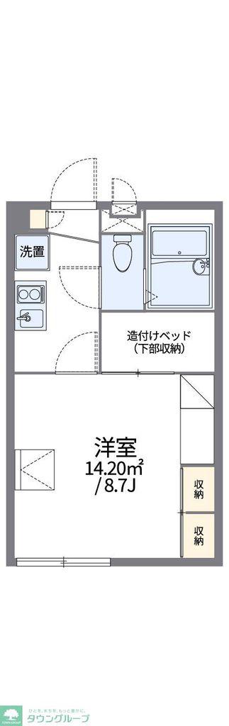 レオパレスプラチナ(1K/2階)の間取り写真
