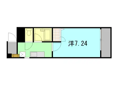 青井ビル(1K/2階)の間取り写真