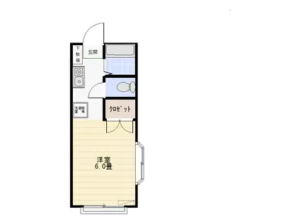 M・Tドリーム(1K/1階)の間取り写真