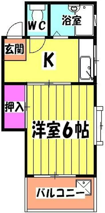 コーポ長崎 3階階 間取り