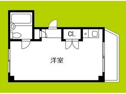 第6吉川コーポ(ワンルーム/3階)の間取り写真