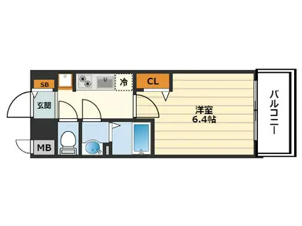 プレサンス 梅田北 ディア(1K/5階)の間取り写真