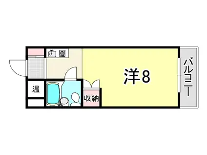 どみとりーときわ(ワンルーム/3階)の間取り写真