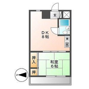 ラ・クール泉(1DK/3階)の間取り写真
