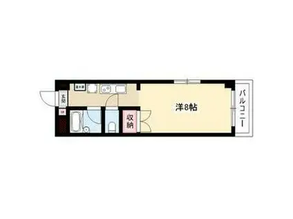 ヴァンヴェール名古屋(ワンルーム/3階)の間取り写真