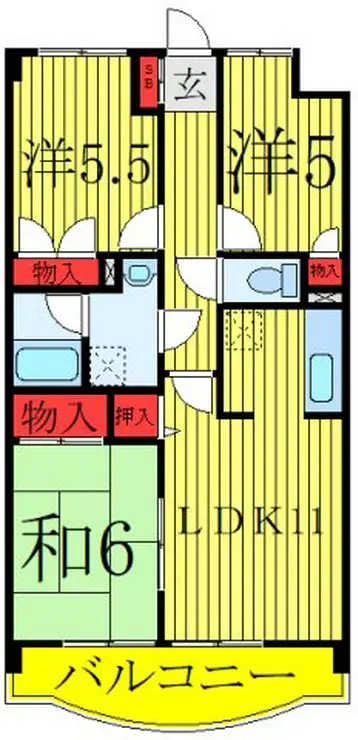 緑の森ハウス 1階階 間取り