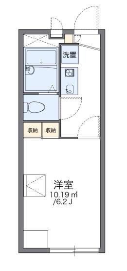 レオパレス高東(1K/2階)の間取り写真