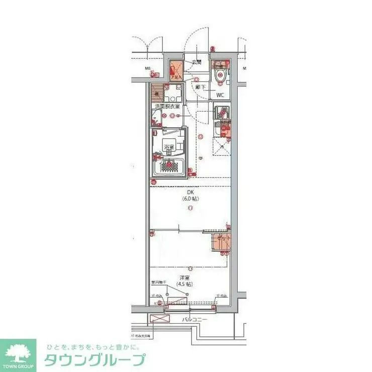 ハーモニーレジデンス東京南砂パークサイド 4階階 間取り