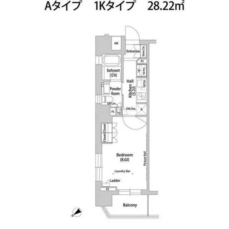 ソアラノーム大岡山 3階階 間取り